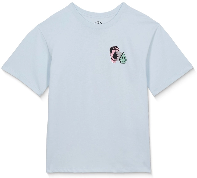 Volcom Aura Basic SS Tee Light Blue Acid - L/12år 