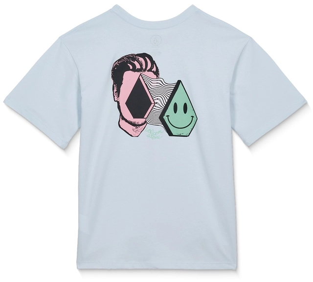 Volcom Aura Basic SS Tee Light Blue Acid - L/12år 
