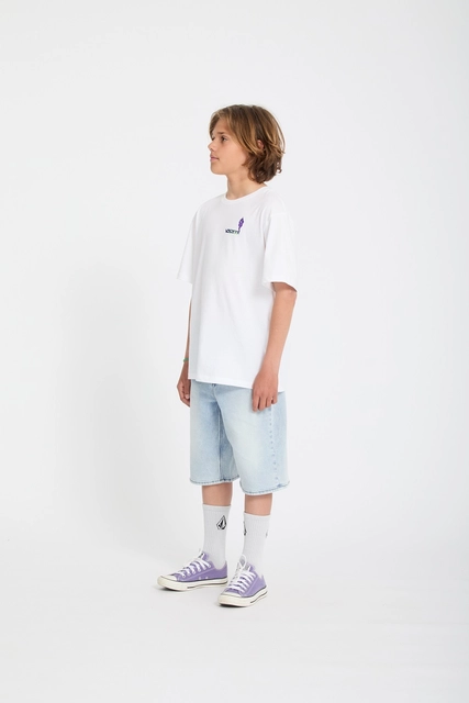 Volcom FA Ben Sanaire Tee 2 White - L/12år 