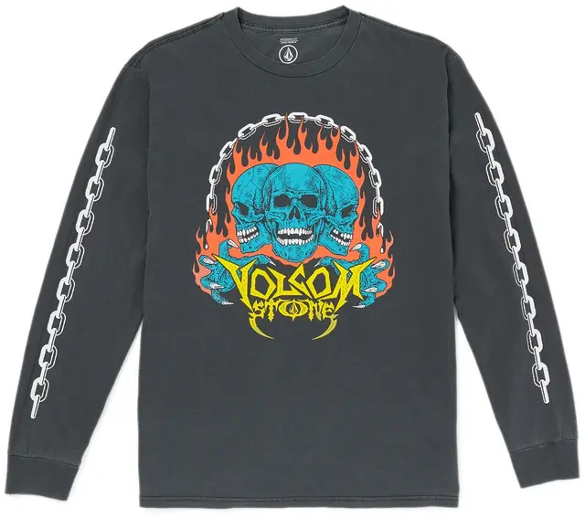 Volcom Hot Headed LS Tee Stealth - S 