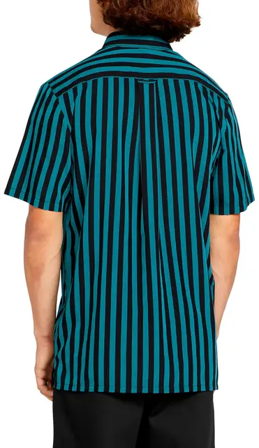 Volcom Schroff X Volcom Stripe SS Dusty Aqua - M 
